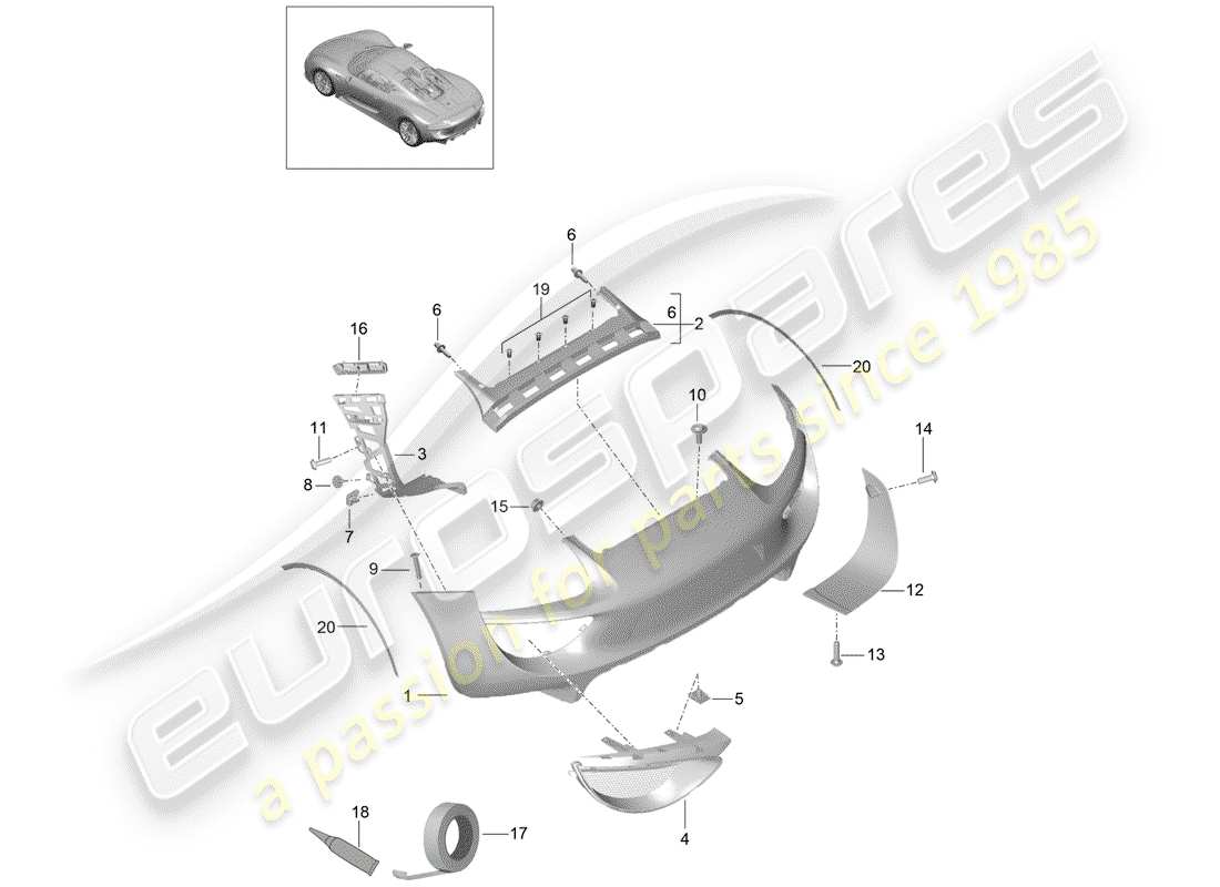 part diagram containing part number 91850551201