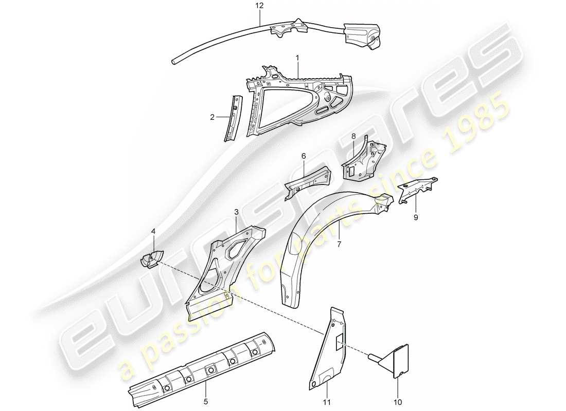 a part diagram from the porsche 996 (2002) parts catalogue