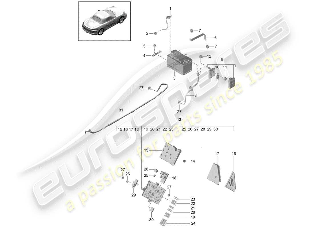 part diagram containing part number 99960709200