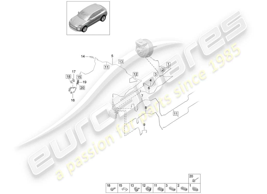 part diagram containing part number 8k0611715