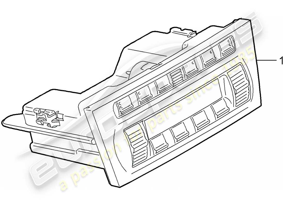 porsche 997 t/gt2 (2008) control switch part diagram