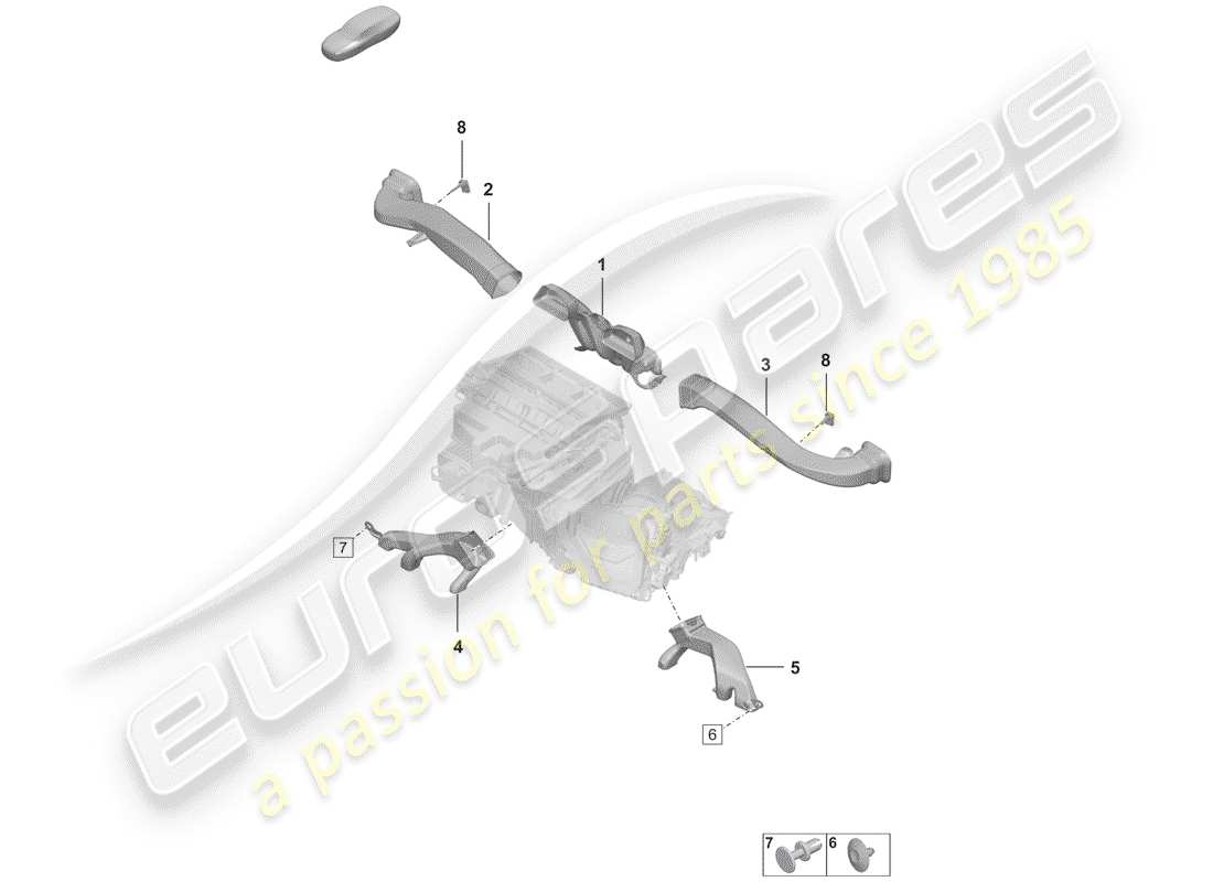 porsche 2020 air conditioner part diagram