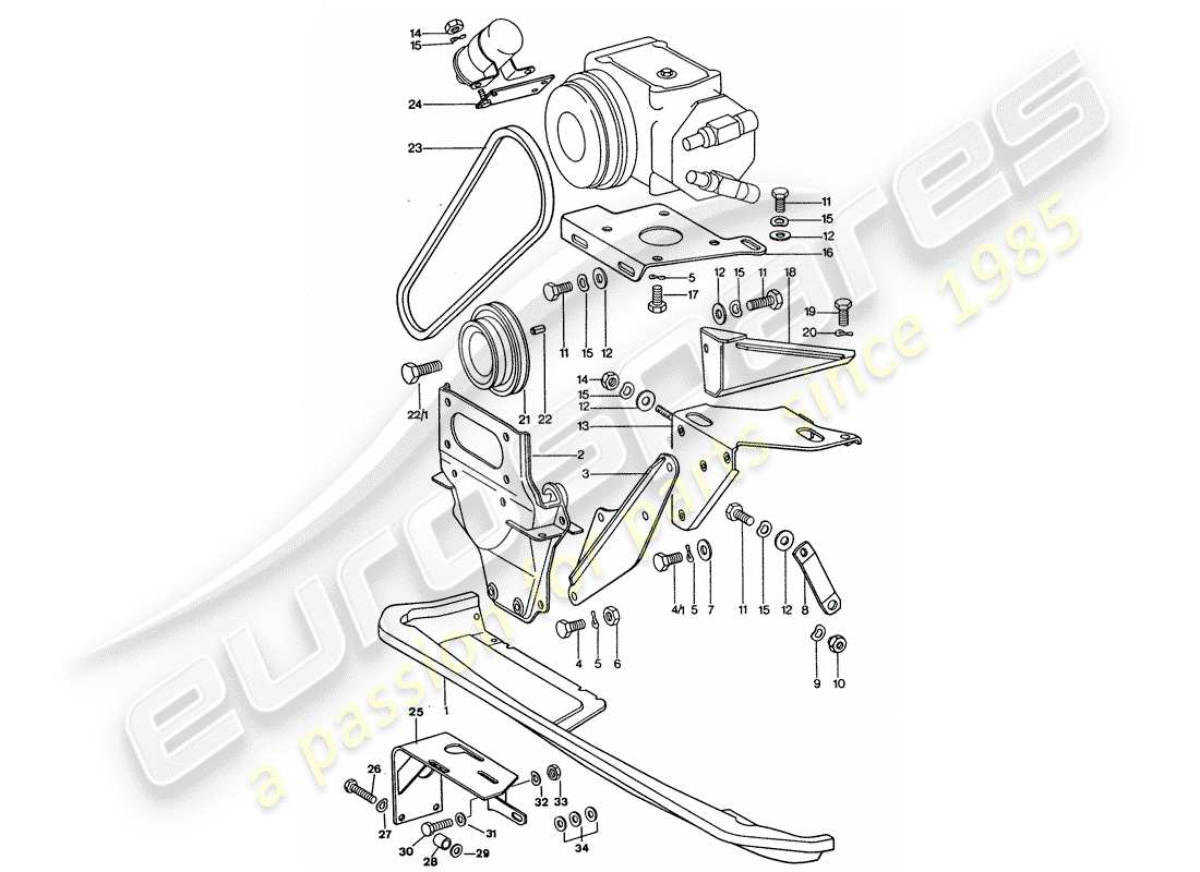 porsche 911 turbo (1977) air conditioner part diagram