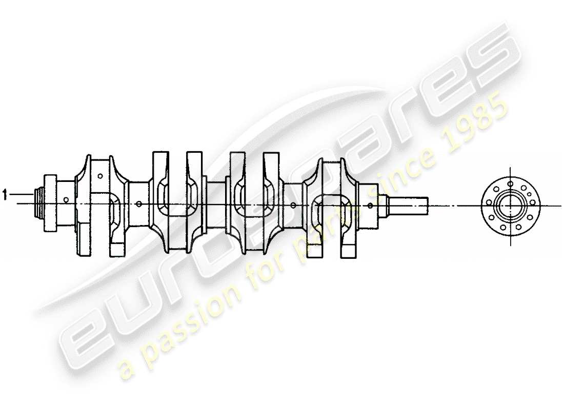 porsche replacement catalogue (1981) crankshaft part diagram