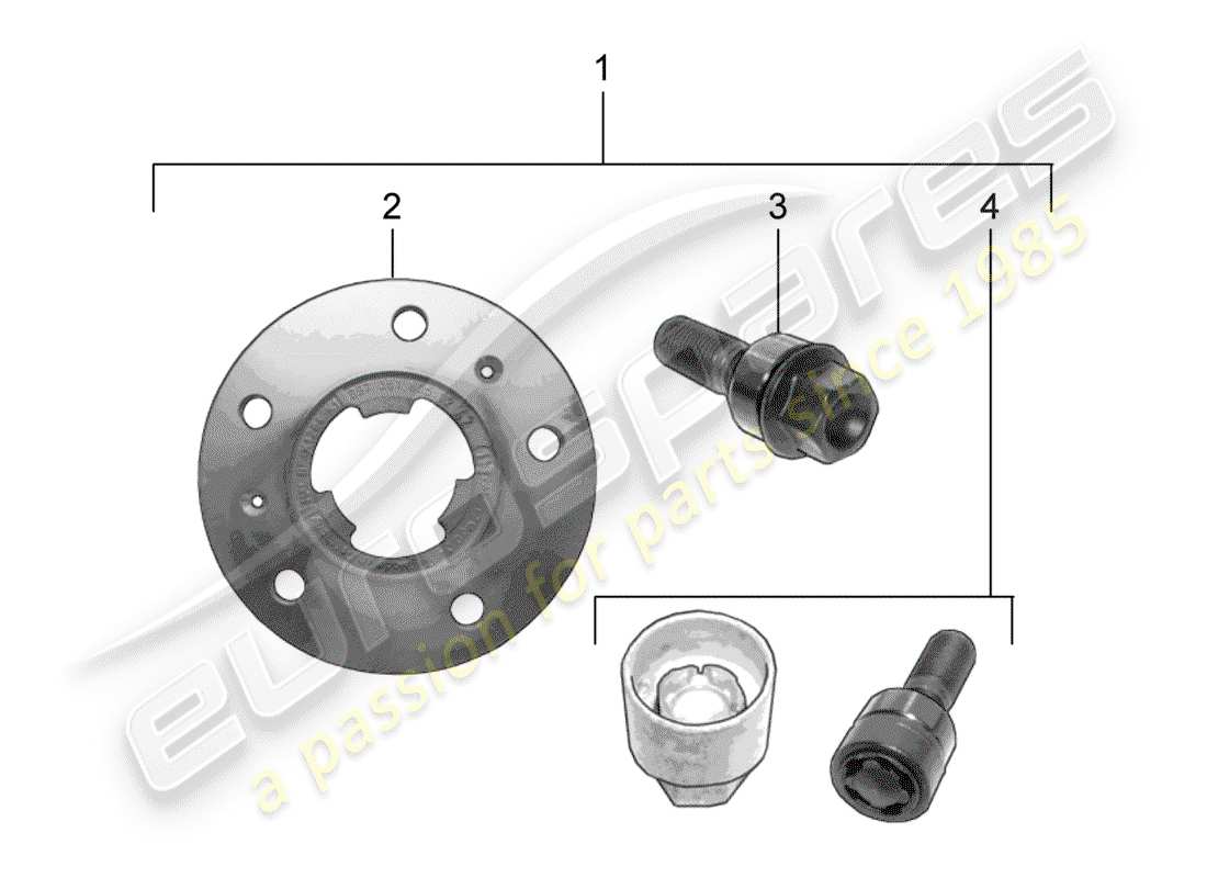 porsche tequipment cayenne (2018) spacer washer part diagram