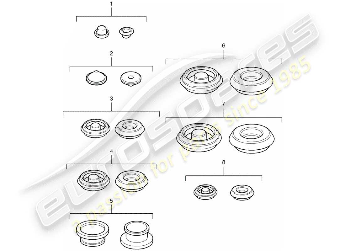 porsche boxster 987 (2006) plug part diagram