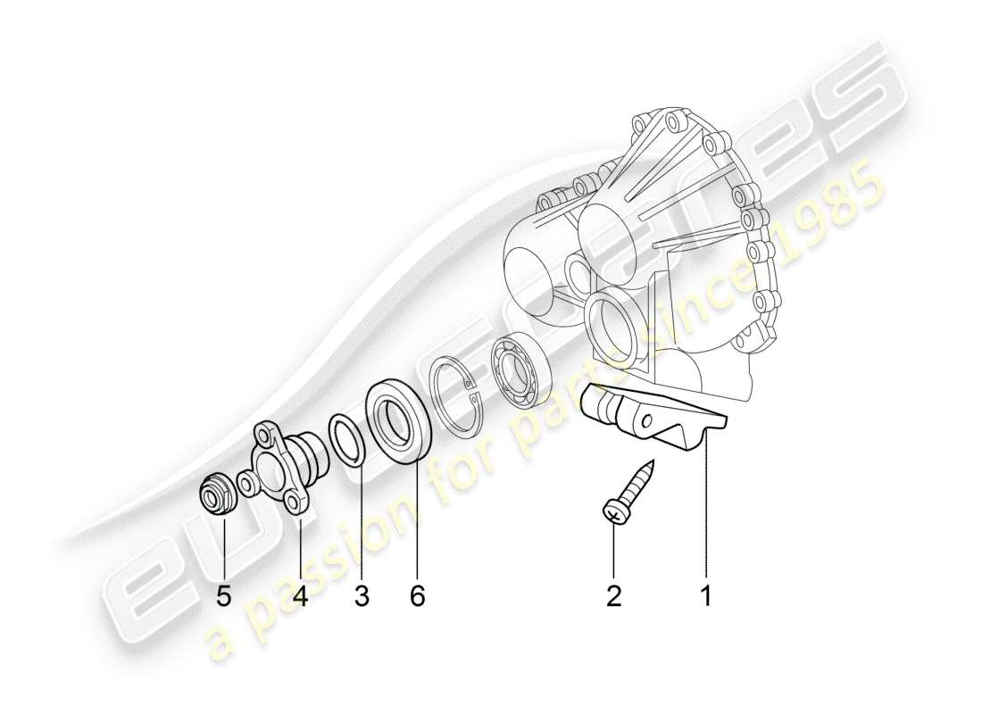 porsche 997 (2007) tiptronic part diagram