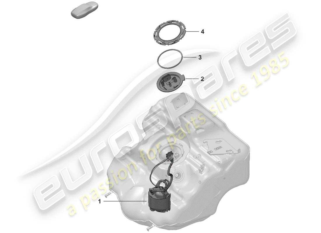 porsche 2020 fuel pump part diagram