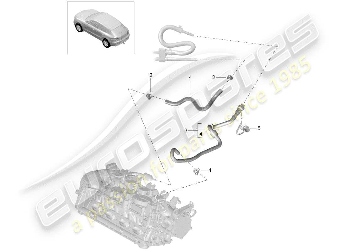 porsche macan (2014) fuel system part diagram