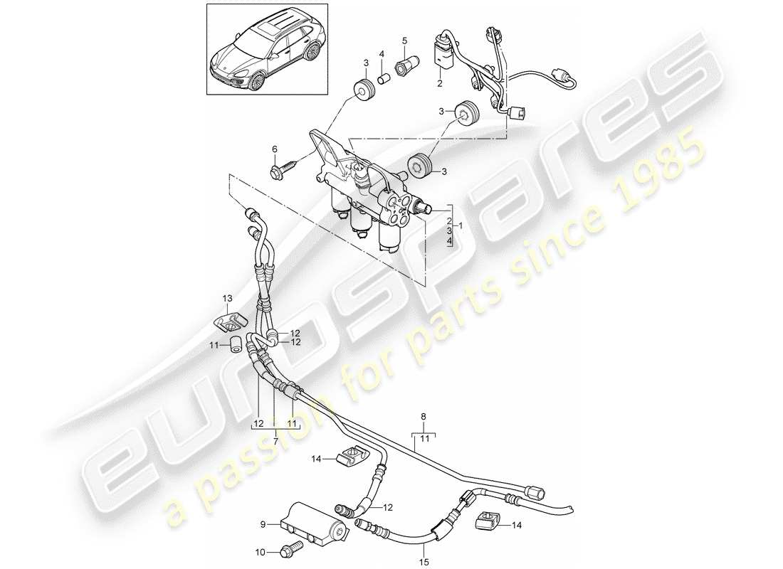 porsche cayenne e2 (2012) stabilizer part diagram