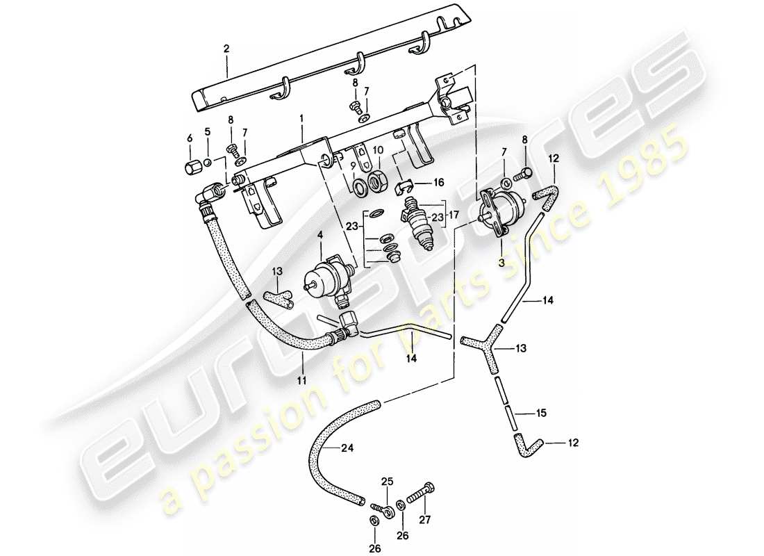 porsche 944 (1986) l-jetronic - 2 part diagram