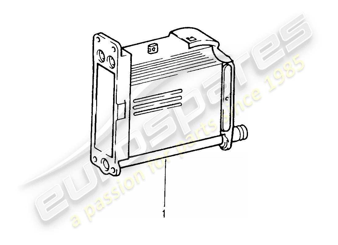 porsche replacement catalogue (1975) oil cooler part diagram