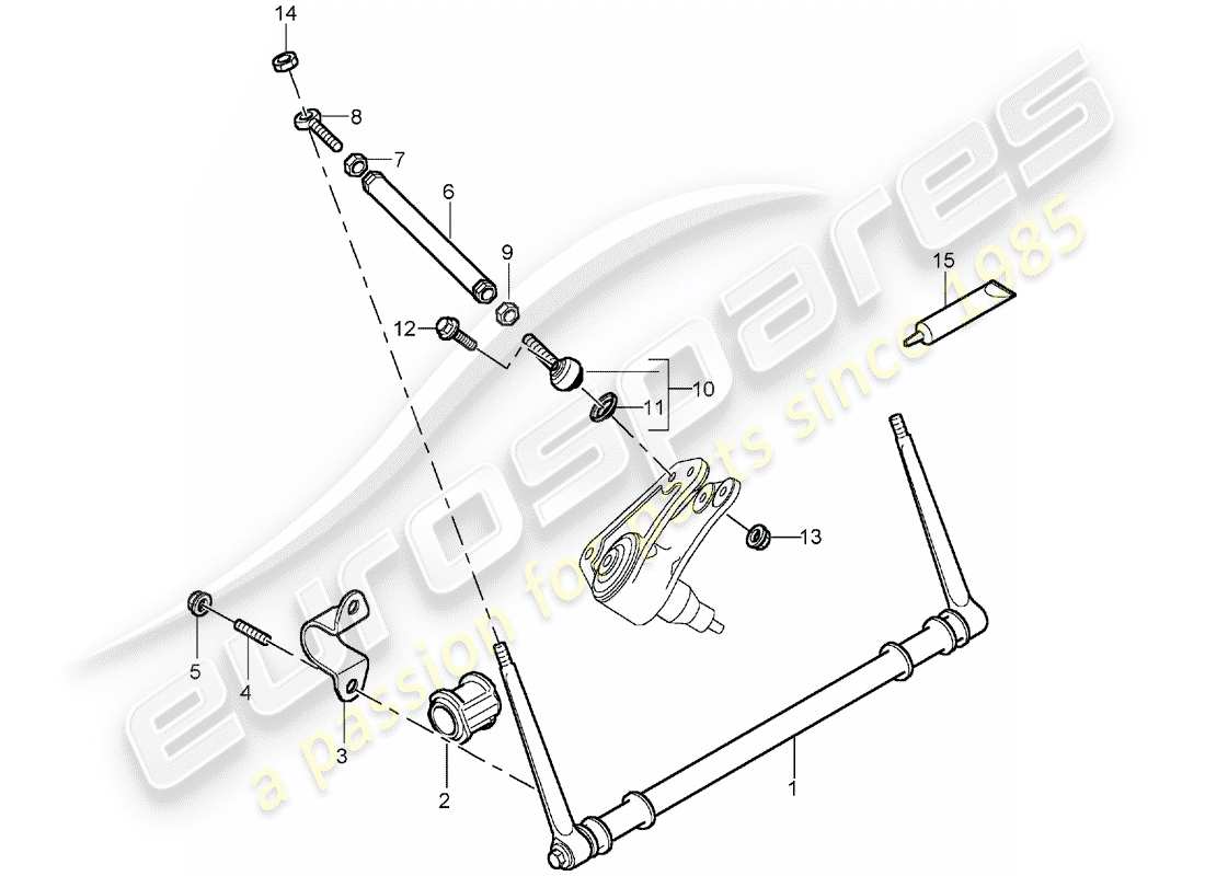 porsche carrera gt (2005) stabilizer part diagram