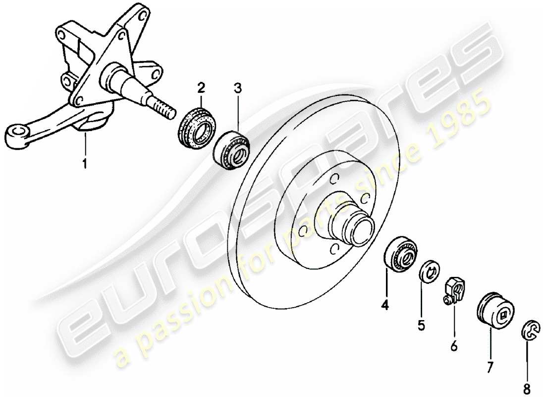 porsche 924 (1981) steering knuckle - lubricants - d >> - mj 1980 part diagram