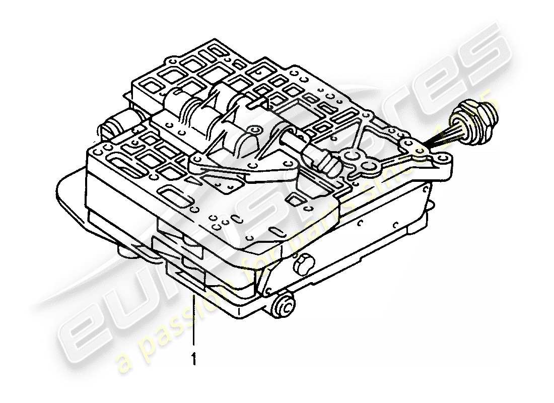 porsche replacement catalogue (1995) switch unit part diagram