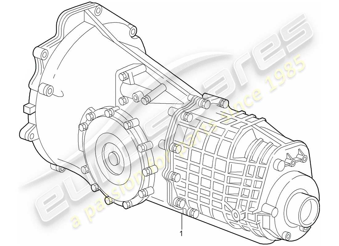 porsche replacement catalogue (1991) manual gearbox part diagram