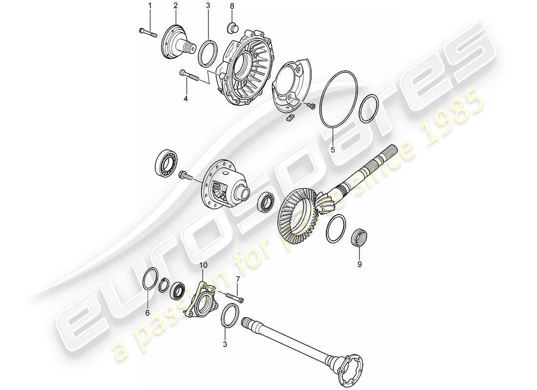 porsche cayman 987 (2007) tiptronic part diagram