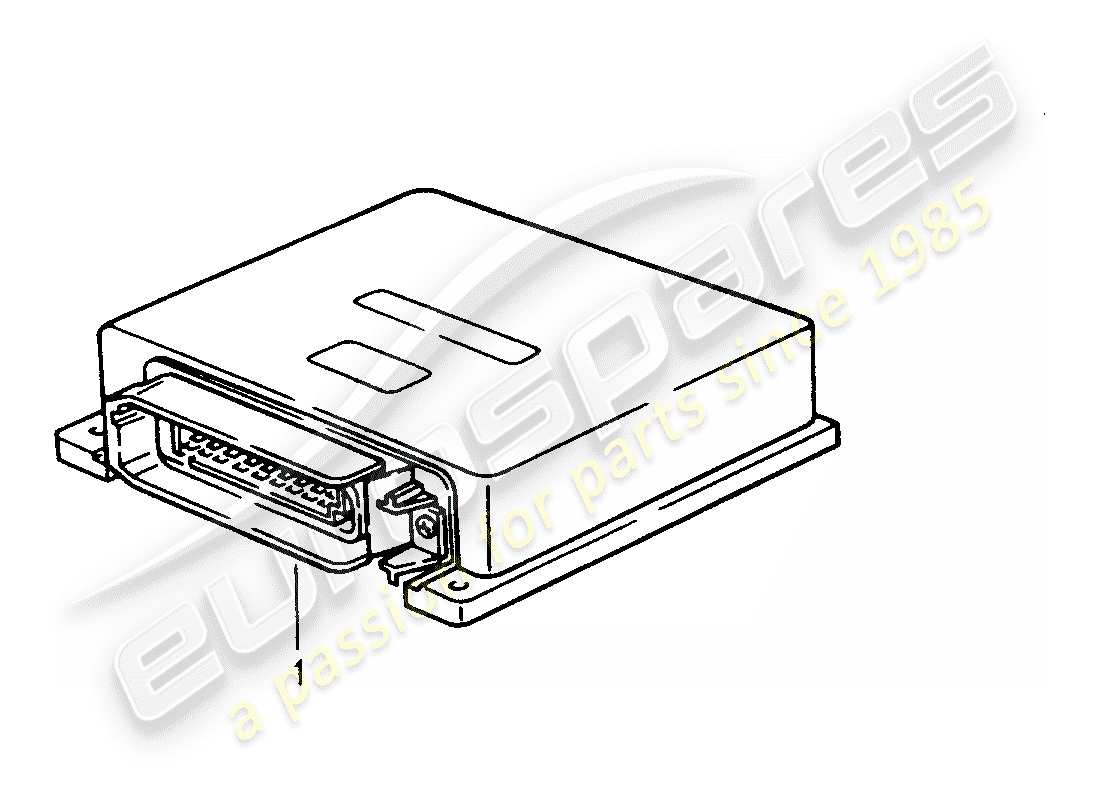 porsche replacement catalogue (1986) control units part diagram