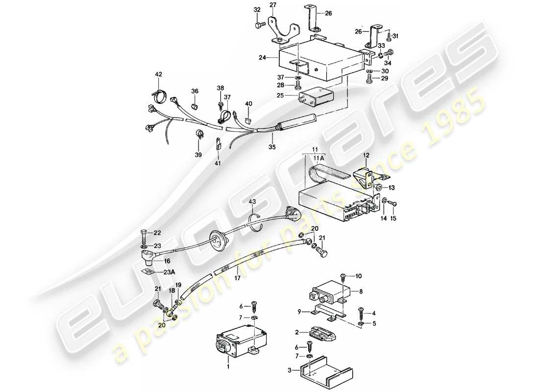 porsche 924 (1982) engine electrics 2 part diagram