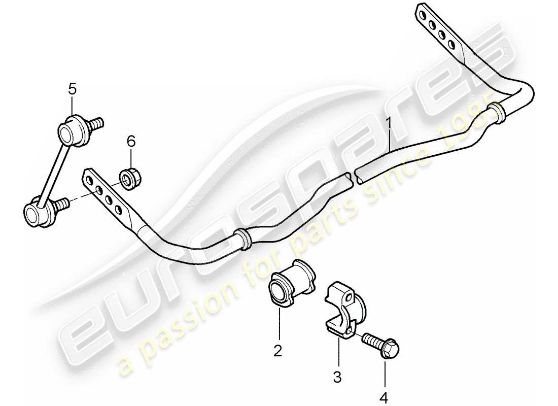 porsche 997 gt3 (2007) stabilizer part diagram