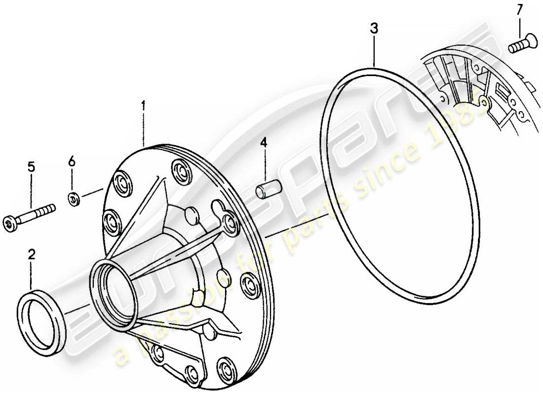 porsche 968 (1995) tiptronic - oil pump part diagram