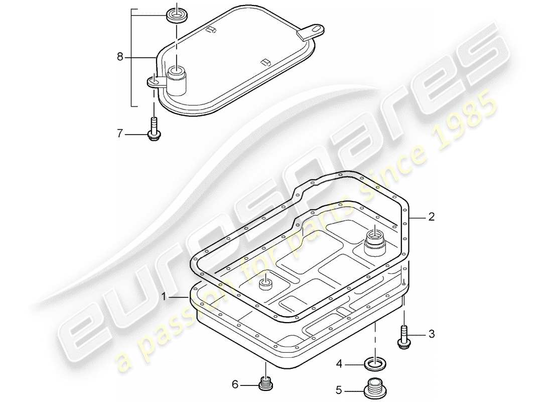 porsche boxster 987 (2007) tiptronic part diagram