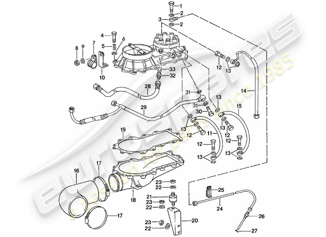 porsche 911 (1981) k-jetronic - iii part diagram