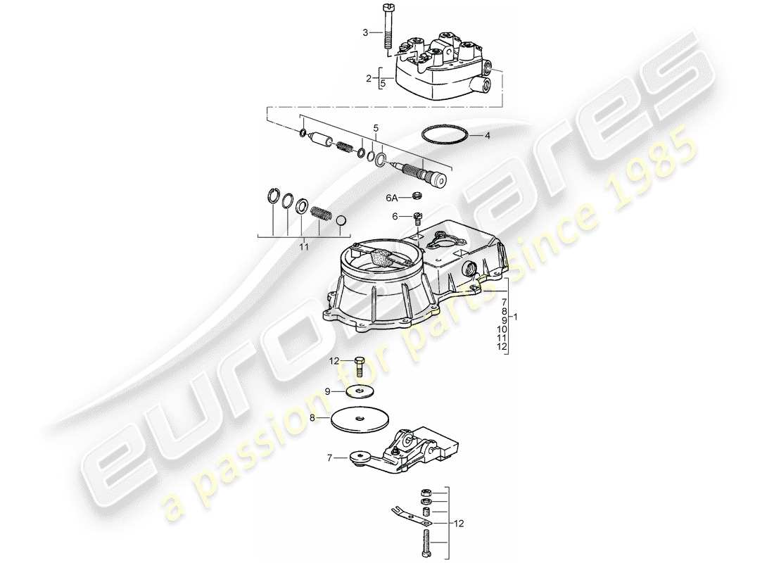 porsche 924 (1982) k-jetronic - 1 - mixture control unit part diagram