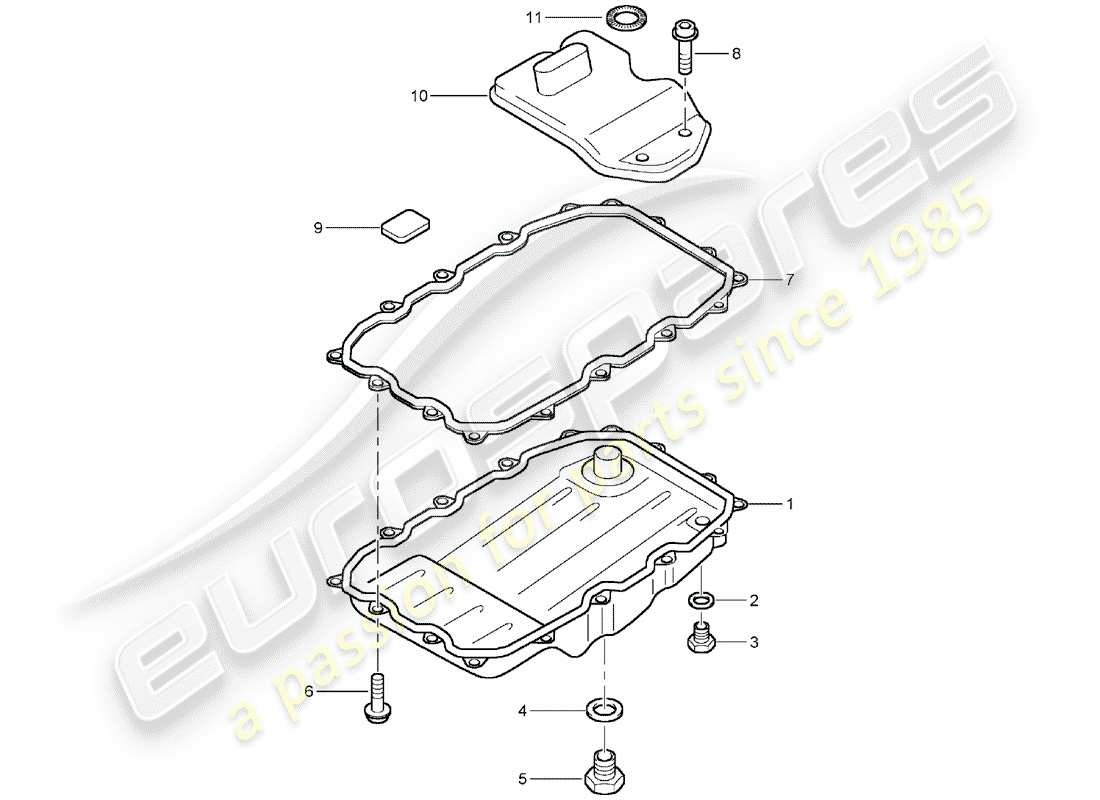 porsche cayenne (2004) tiptronic part diagram