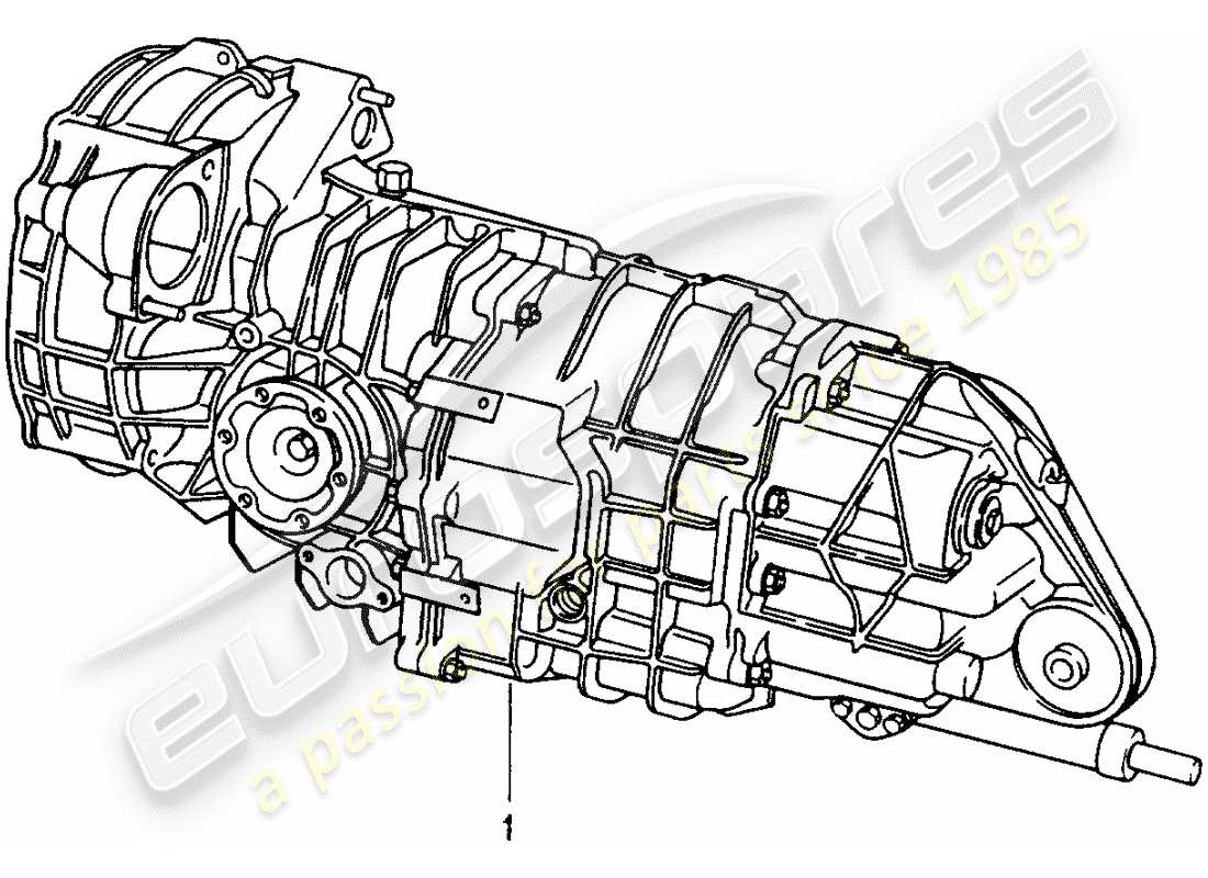 porsche replacement catalogue (1966) manual gearbox part diagram