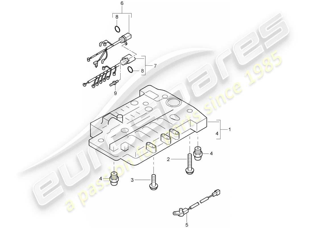 porsche cayenne (2003) tiptronic part diagram