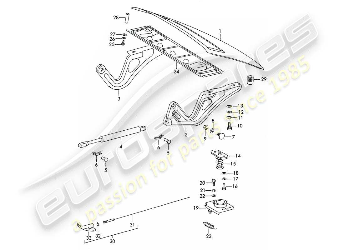 porsche 911/912 (1967) cover part diagram