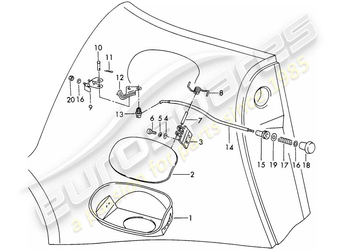 porsche 911 (1973) oil inlet - d >> - mj 1972 part diagram