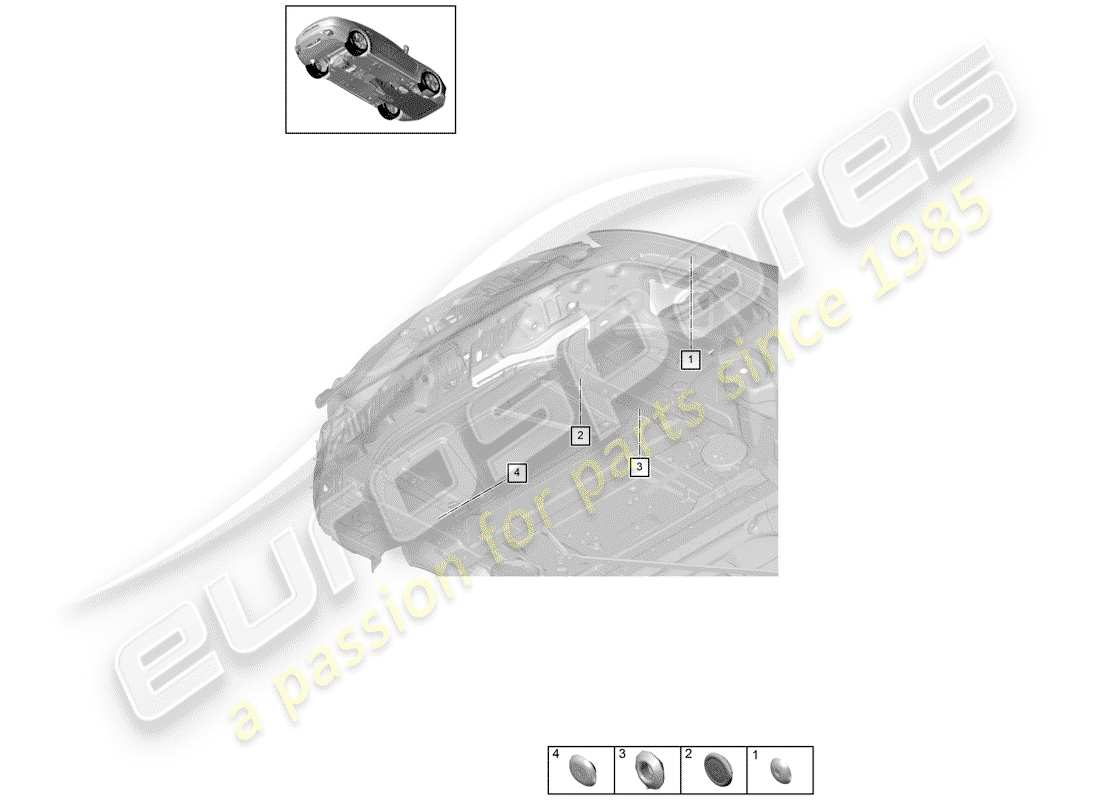 porsche panamera 971 (2017) plug part diagram