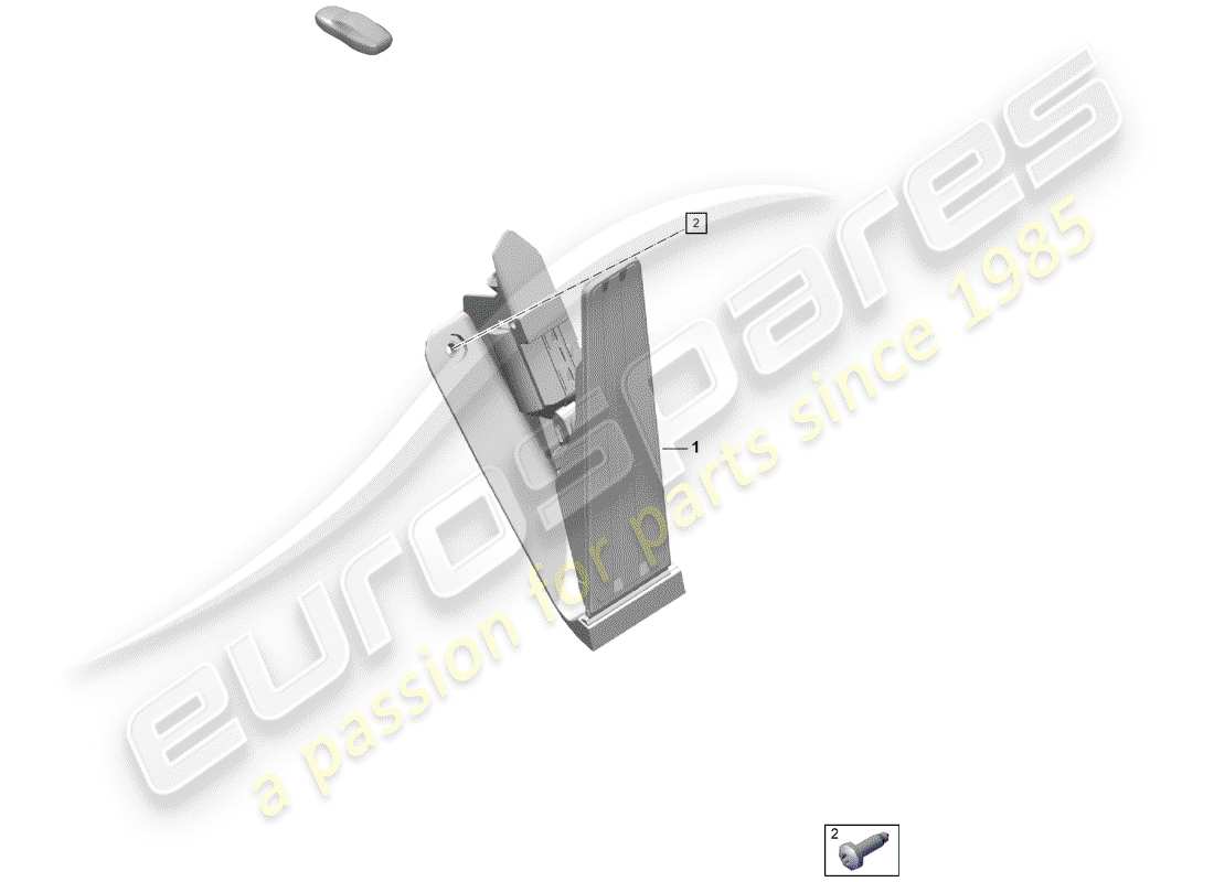 porsche boxster spyder (2019) brake and acc. pedal assembly part diagram