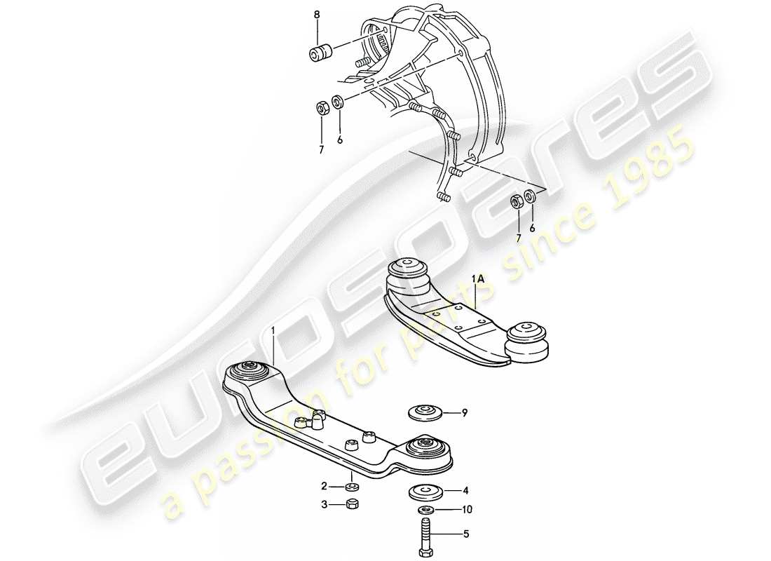 porsche 911 (1987) transmission suspension part diagram