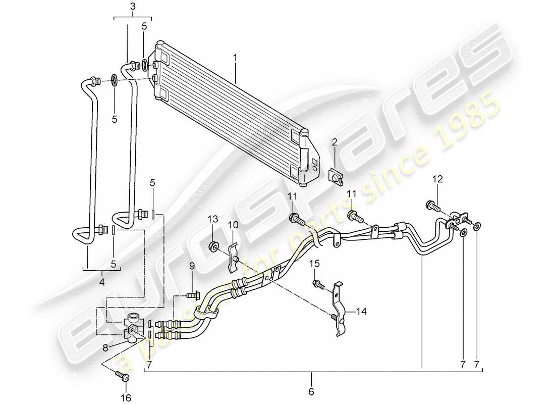 porsche cayenne (2005) tiptronic part diagram