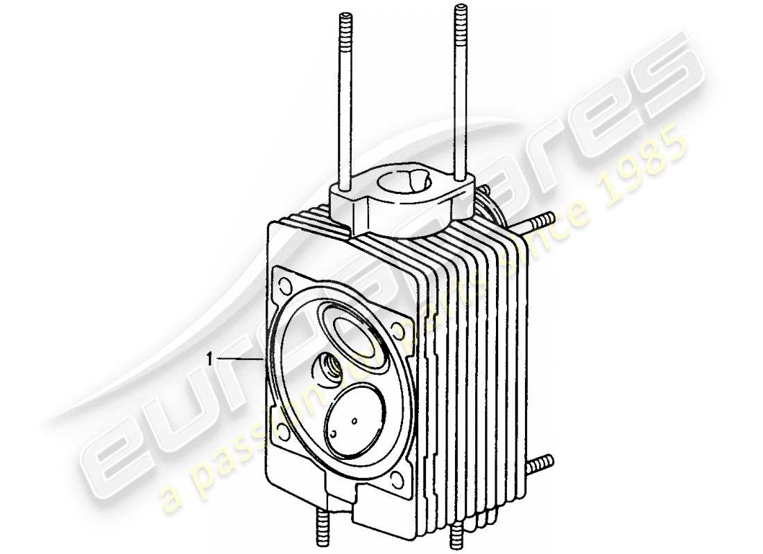 porsche replacement catalogue (2005) cylinder head part diagram