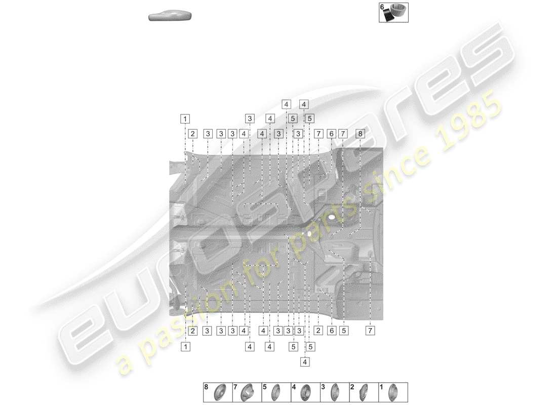 porsche 2020 plugs for body part diagram