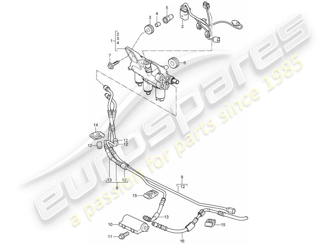 porsche cayenne (2010) stabilizer part diagram