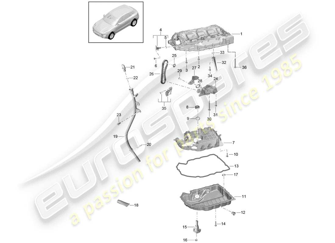 porsche macan (2018) intake manifold part diagram