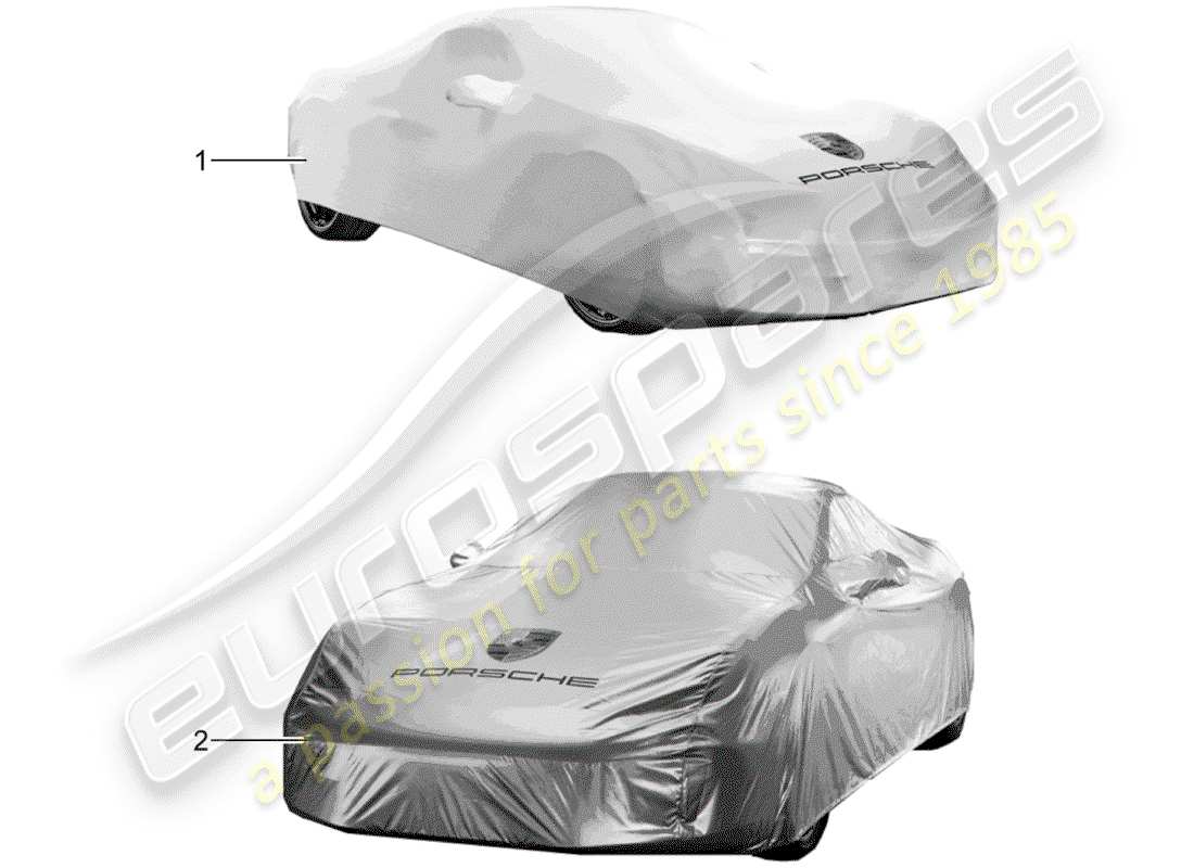 porsche tequipment 98x/99x (2012) cover part diagram