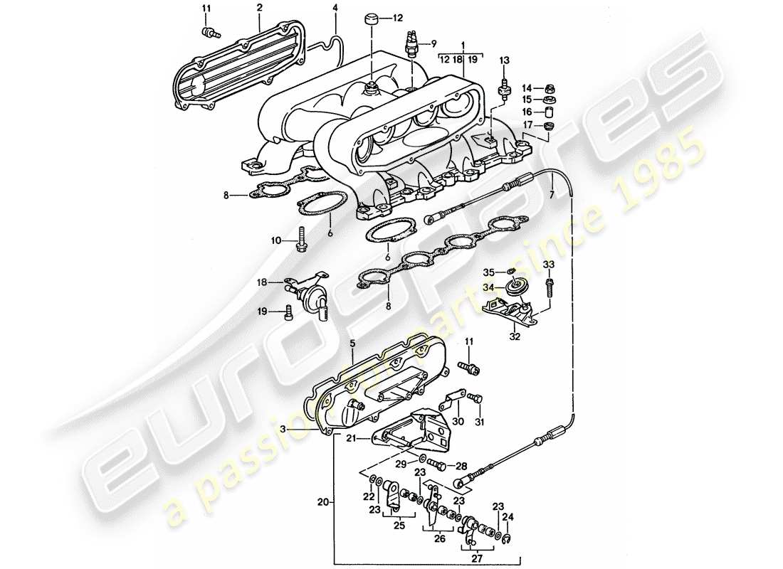 porsche 928 (1994) lh-jetronic - 2 part diagram