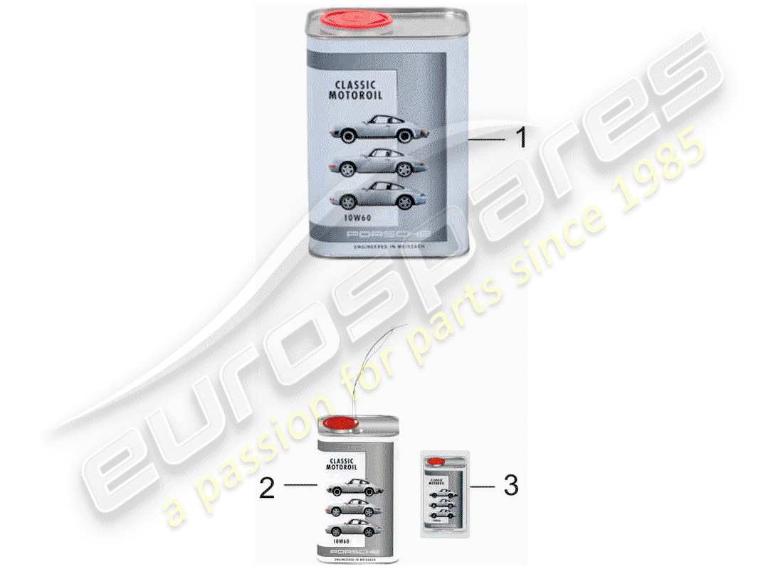 porsche 964 (1989) engine oil - porsche classic 10w60 part diagram