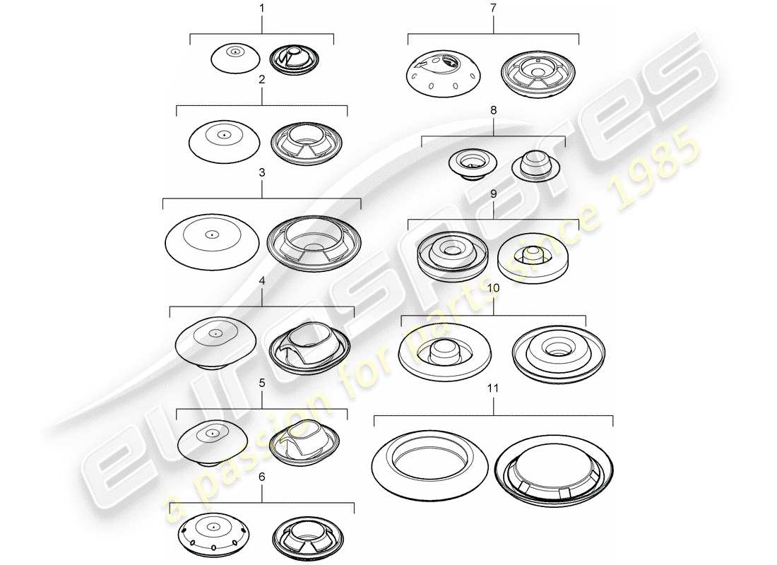 porsche cayenne (2008) plug part diagram