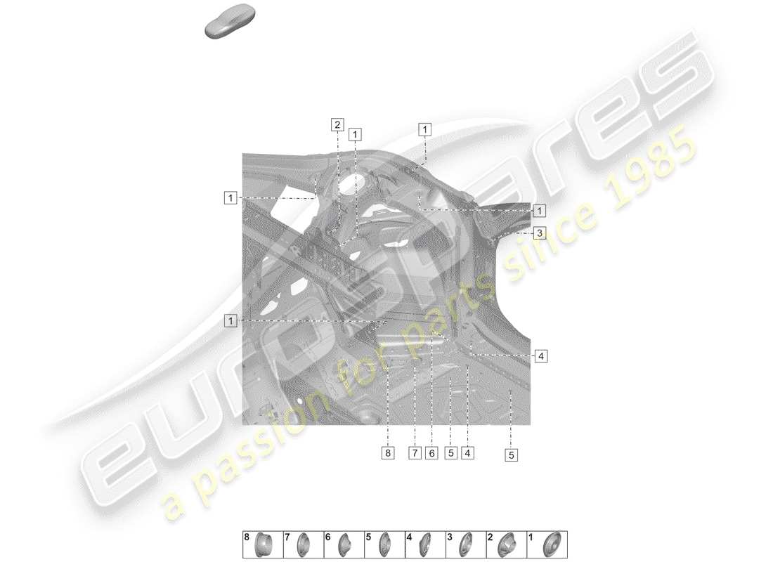 porsche 2020 plugs for body part diagram