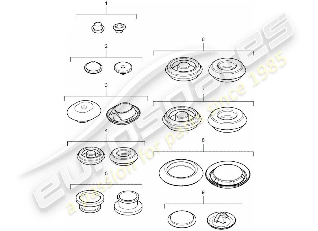 porsche cayman 987 (2011) plug part diagram