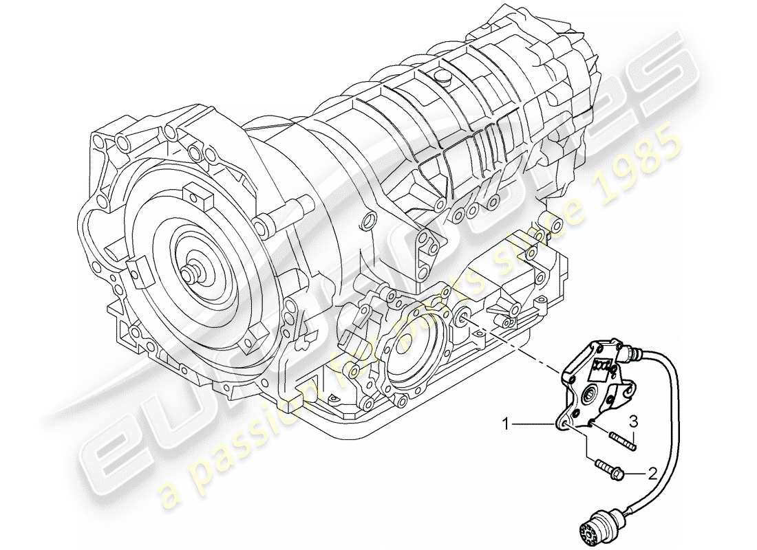 porsche cayman 987 (2007) tiptronic part diagram