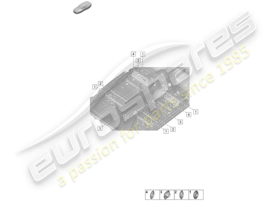 porsche 2020 plugs for body part diagram