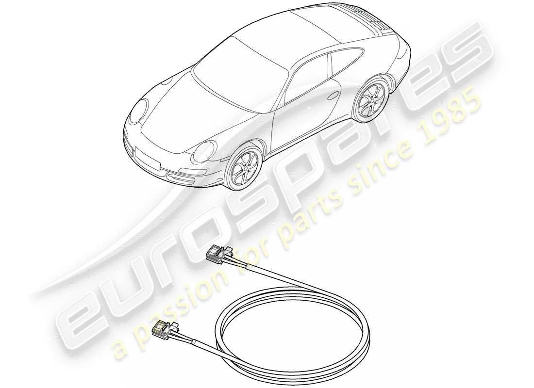 porsche 997 gen. 2 (2010) light fibre optic part diagram